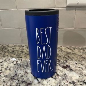 RAE DUNN. BEST DAD EVER. Insulated Stainless Steel Slim Can Cooler